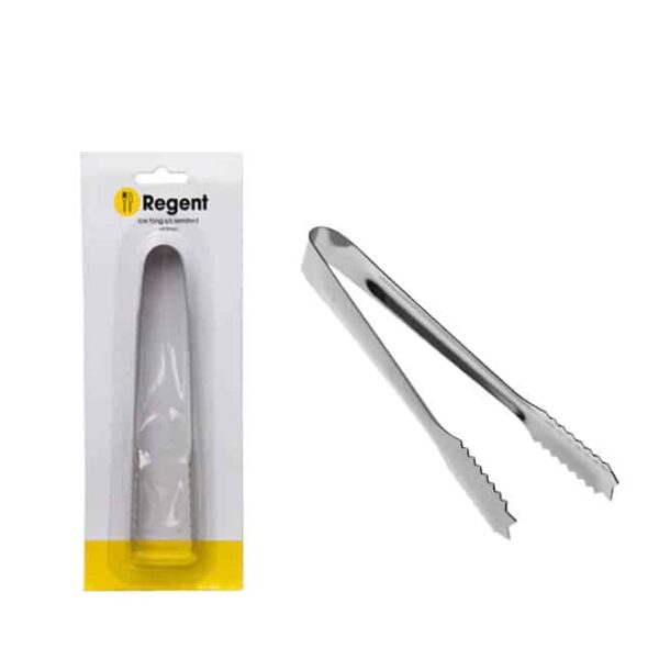 Regent Kitchen Ice Tongs S/Steel Serrated