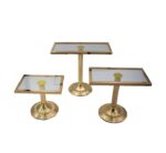 3pc Cake Stand Gold