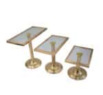 3pc Cake Stand Gold