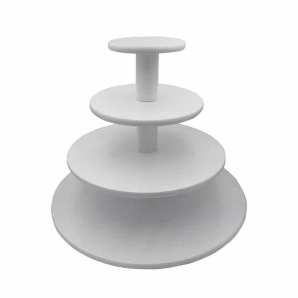 Wooden Cake Stand White