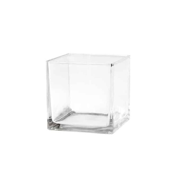 Square Glass Vase 6cm