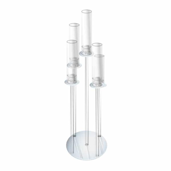 5 Tube Glass Candle Stand