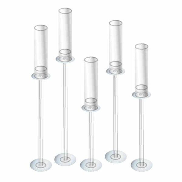 Glass Candle Holder 5pc