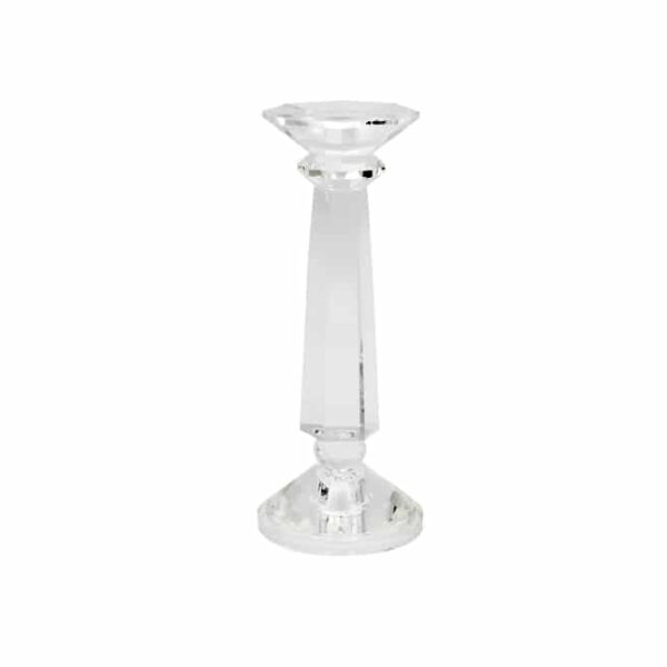 Clear Glass Candle Stand (Medium)
