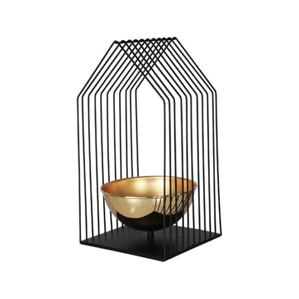 Metal Centrepiece Black/Gold