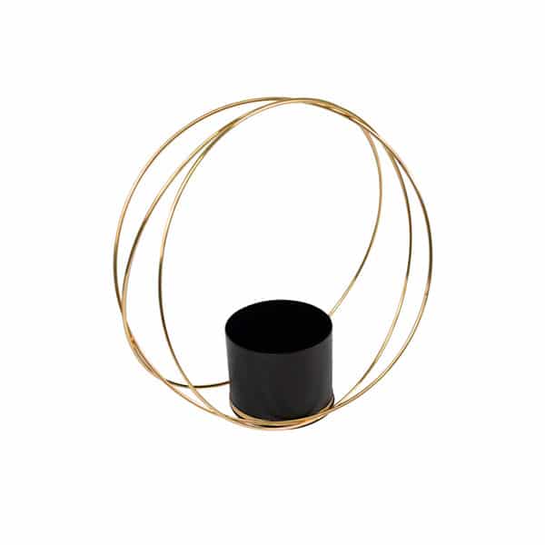 Gold Metal Candle Holder