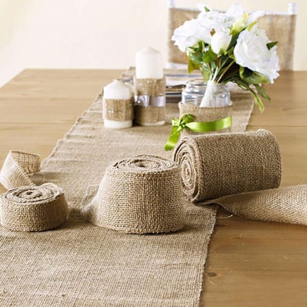 Hessian Table Runner