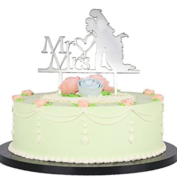 Mr & Mrs Wedding Cake Topper