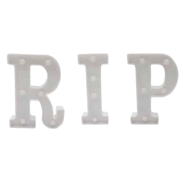LED RIP Letter Sign