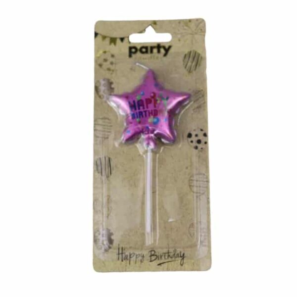 Happy Birthday Star Candle