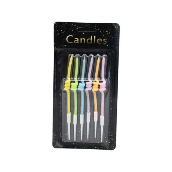 Multicolor Party Candles 6s
