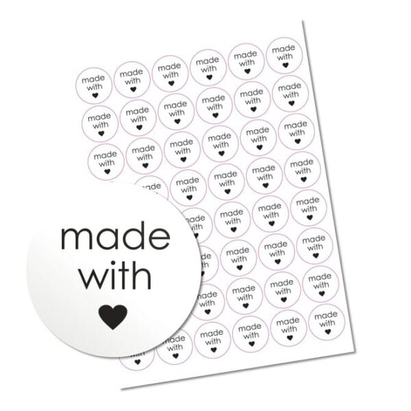 Made with Love Stickers 48s