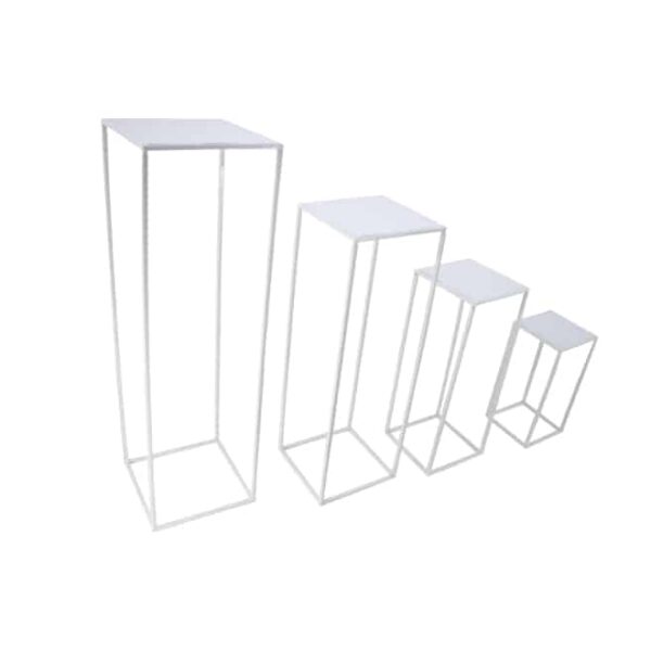 4pc Flower Stand White