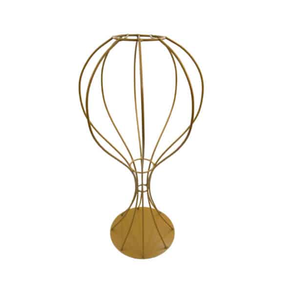 Metal Flower Stand Gold 60cm
