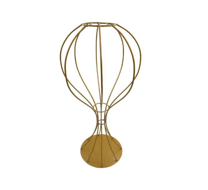 Metal Flower Stand Gold 60cm