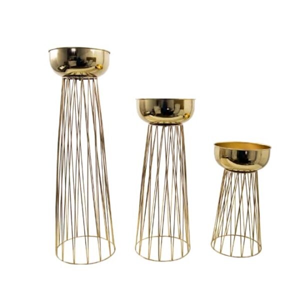 3pc Metal Flower Stand