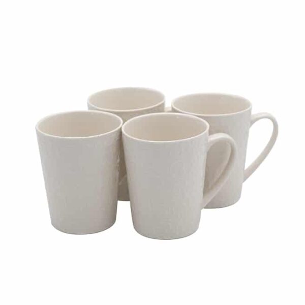 4pc Embossed Mug Set