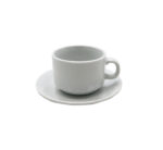 Cup & Saucer Set White 12pc