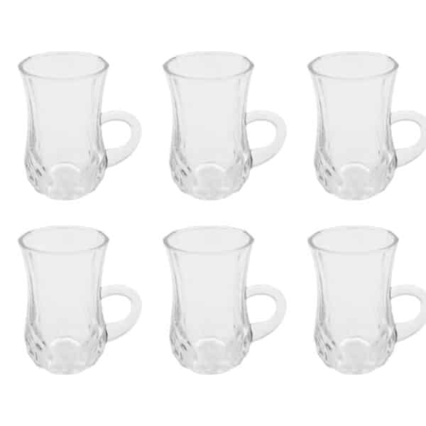 Turkish Glass Coffee Mugs 6s