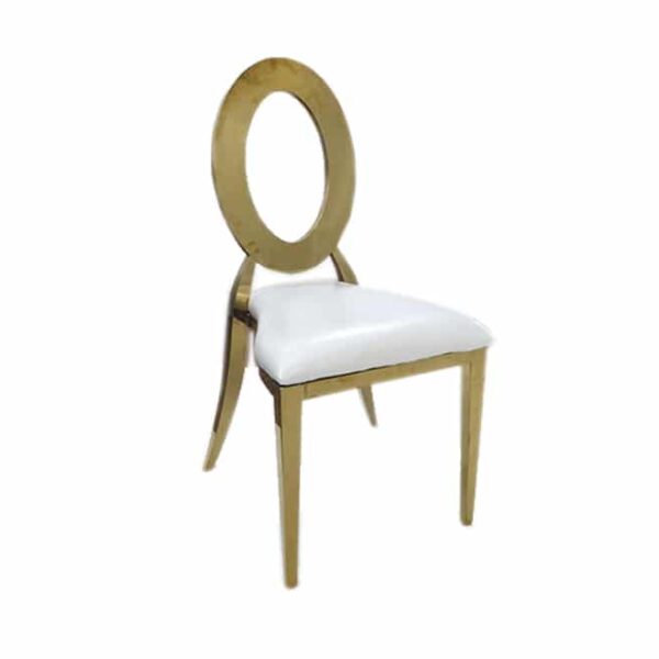 Gold eye chair stackable