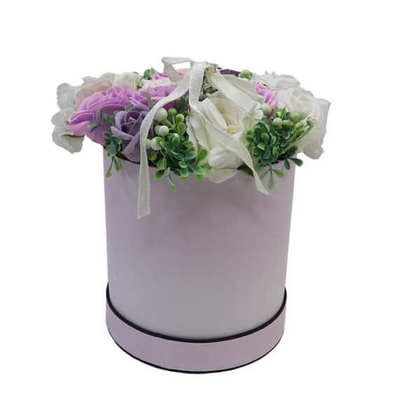 Artificial Flower in Bucket Purple
