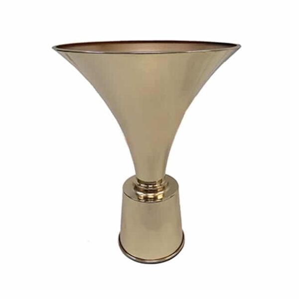 Metal vase gold