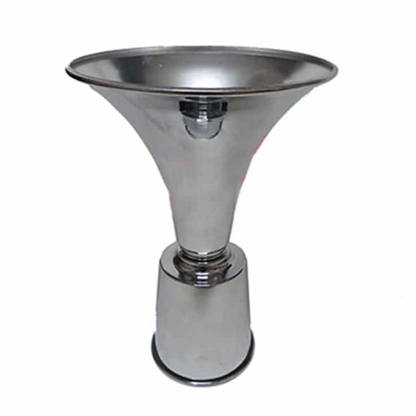 Metal vase silver