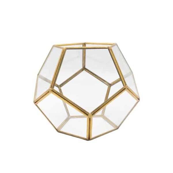 Gold Glass Centrepiece Small