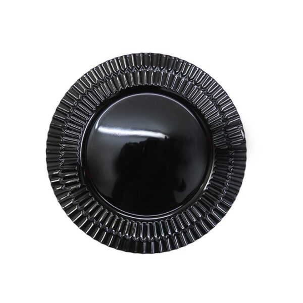 Plastic Patterned Rim Underplate Black