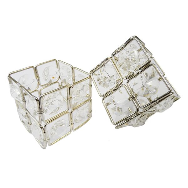 Crystal napkin ring square