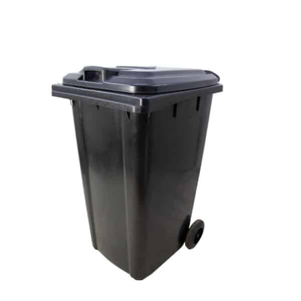 240L Wheelie Bin Black