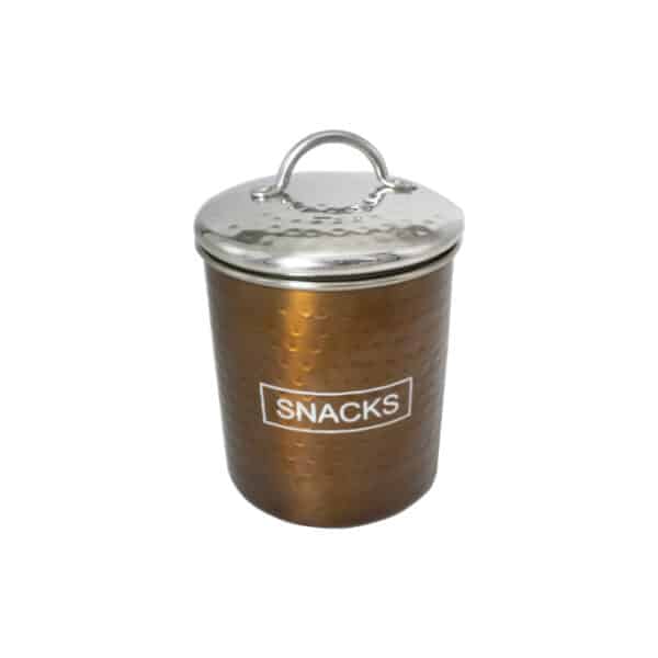 Hammered Bronze Snack Jar