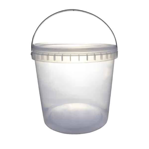 Transparent Econo Bucket with Lid 10L