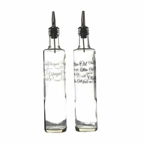 Consol Round Olive Oil & Vinegar Bottle with Pourer