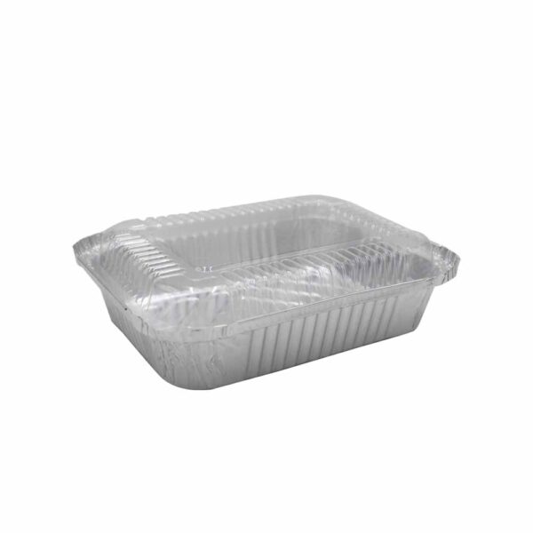 Foil Container With Plastic Lid Med 890ml
