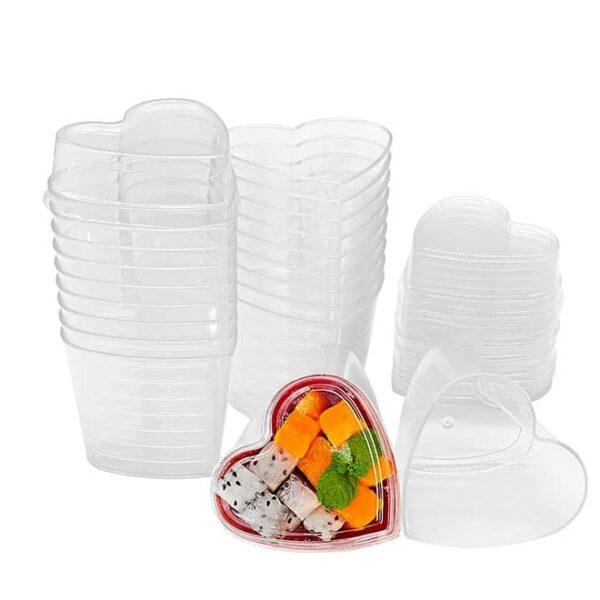 Heart Shape Dessert Cups 150ml