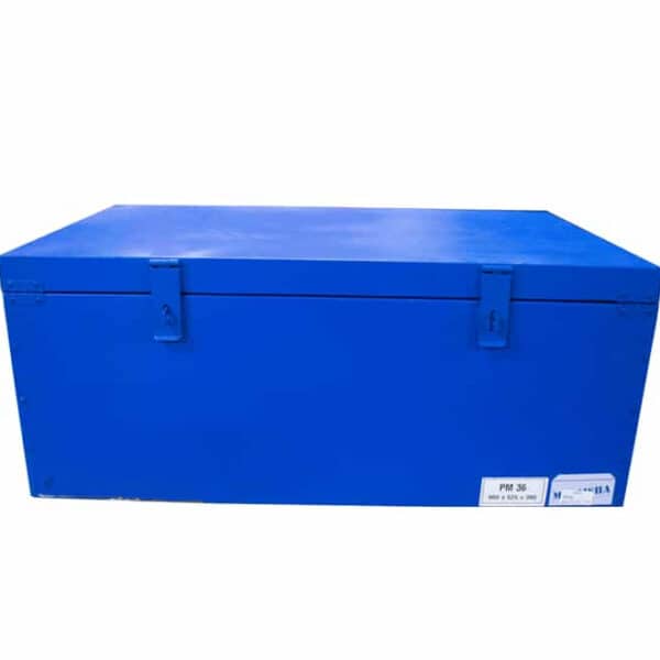 Steel Storage Trunk Blue
