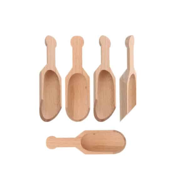 Seasoning mini wooden spoons 5pcs