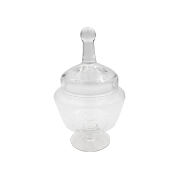 Round Glass Candy Jar