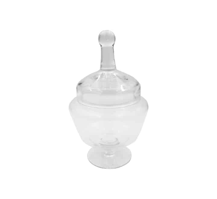 Round Glass Candy Jar