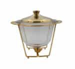 Round Food Warmer Gold 4Ltr