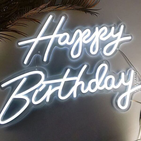 Happy Birthday Neon Sign