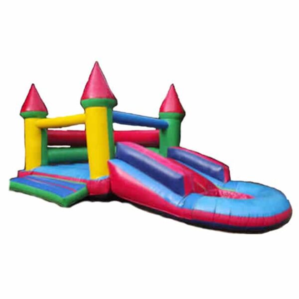Slide jumping castle