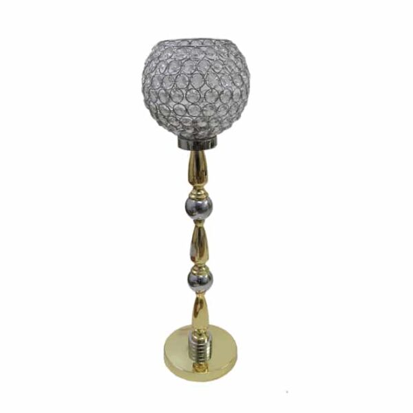 Crystal centerpiece gold