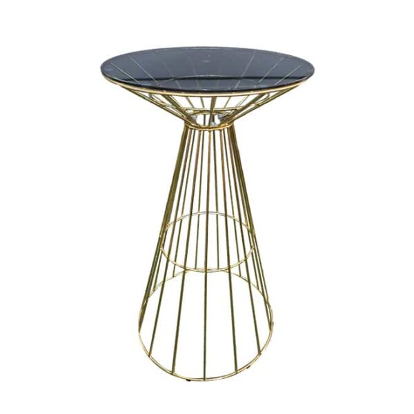 Round Glass Top Bar Table