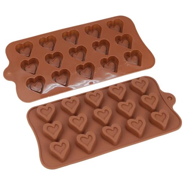 Silicone Double Heart Chocolate Mould