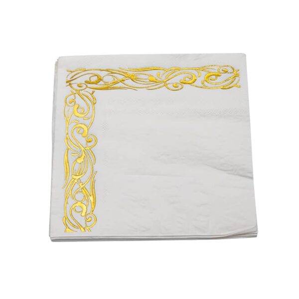 Serviettes Gold L-Shape 20pc