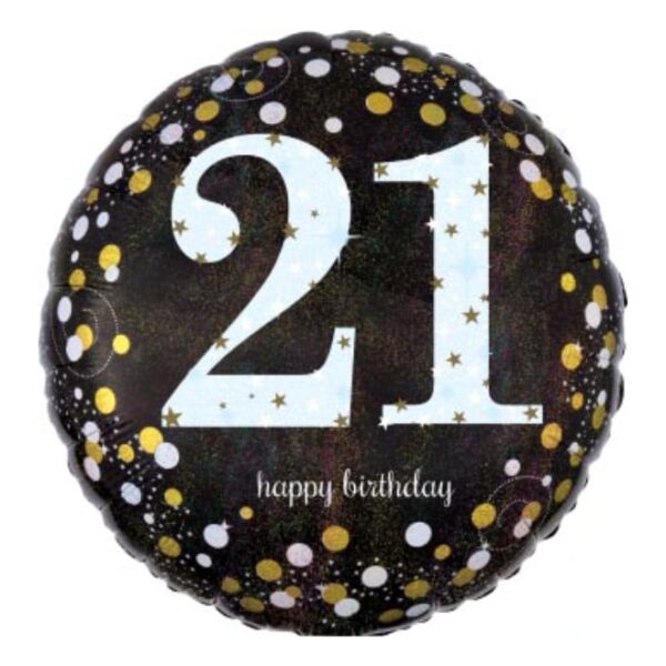 Holo Sparkling Birthday Numbers 18"