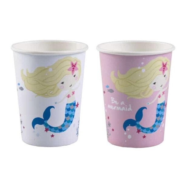 Be A Mermaid Paper Cups 8pcs