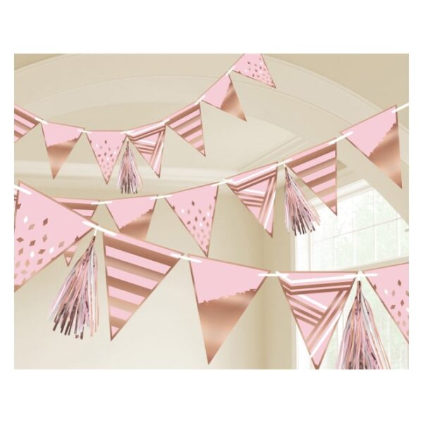 Rose Gold Birthday Banner